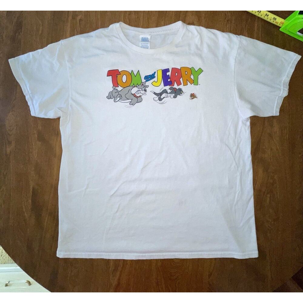 Vintage Tom And Jerry Shirt Cartoon Network 90s Y2K Size XL
